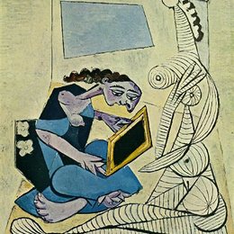 《室内的女子》毕加索作品欣赏高清