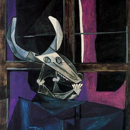 《牛头骨》毕加索艺术高清