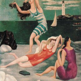 《沐浴》毕加索艺术高清