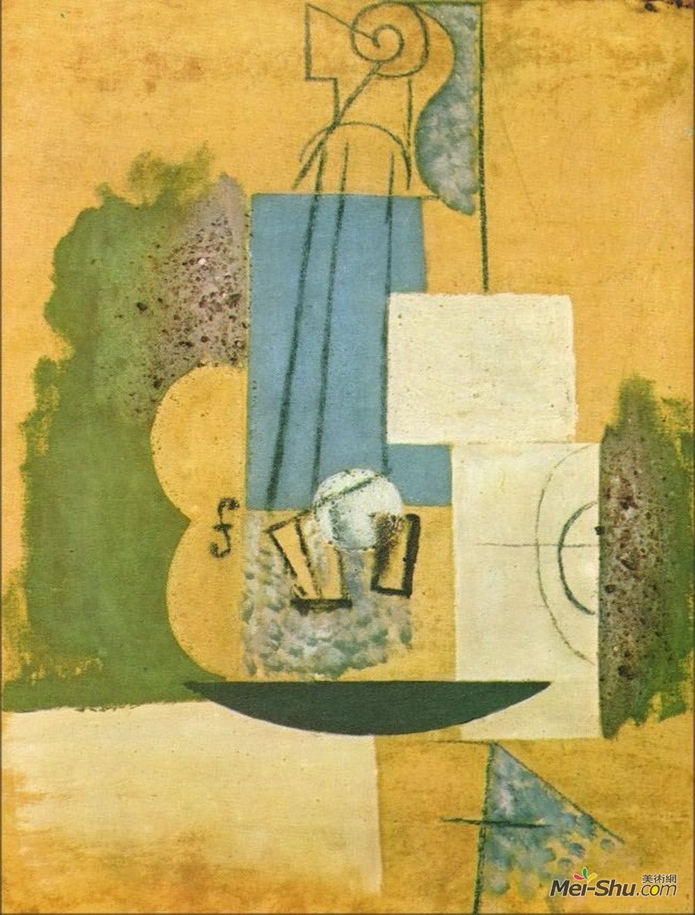 小提琴毕加索艺术高清