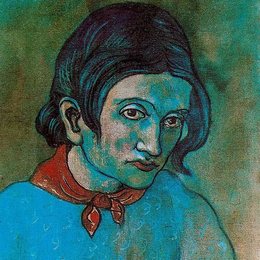 《女子头像》毕加索作品欣赏高清