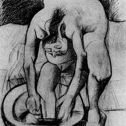 《洗脚的女子》毕加索作品欣赏