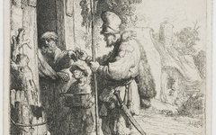 《卖灭鼠药的小贩（捕鼠人）》伦勃朗作品高清