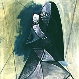 《女子半身像》毕加索作品高清