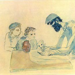 《粗茶淡饭》毕加索作品欣赏高清