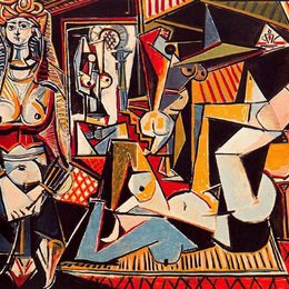 《阿尔及利亚女子（德拉克洛瓦）》毕加索高清艺术作品