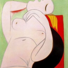 《入睡的裸女》毕加索高清