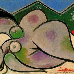 《躺着的裸女》毕加索作品欣赏高清