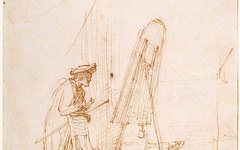 《画室里的画家》伦勃朗欣赏高清