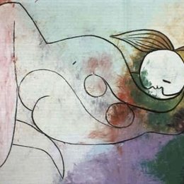 《裸女》毕加索高清作品