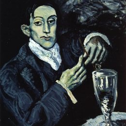 《喝苦艾酒的人（安吉尔&middot;费尔南德斯&middot;德索托）》毕加索作品高清