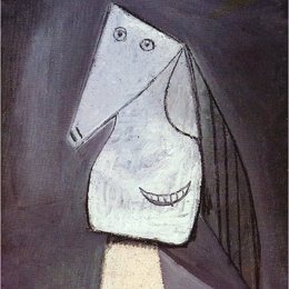 《女子头像》毕加索高清艺术作品