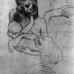 《母亲和孩子》毕加索