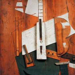 《吉他和瓶》毕加索艺术高清