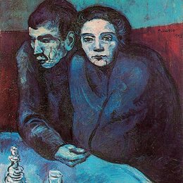《咖啡馆里的男女》毕加索作品欣赏高清