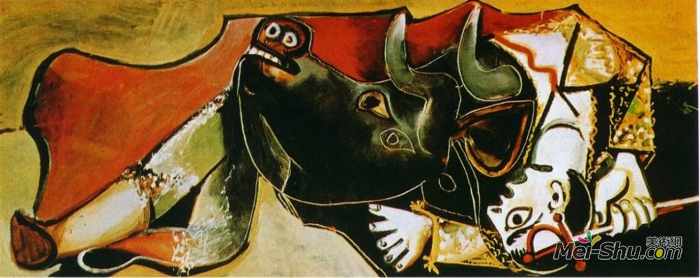 毕加索的第一幅斗牛画图片