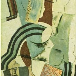 《女子和吉他》毕加索艺术作品高清