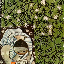 《在海滩上玩耍的儿童（贝壳）》毕加索艺术高清