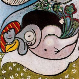 《躺着的女子》毕加索作品欣赏