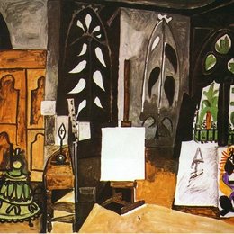 《戛纳&ldquo;加利福尼亚&ldquo;画室》毕加索作品高清