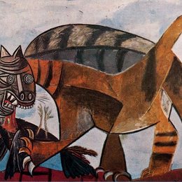 《吃鸟的猫》毕加索高清