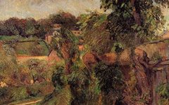 《鲁昂附近的风景》高更(Paul Gauguin)欣赏高清