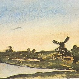 《荷兰风车》毕加索作品欣赏高清