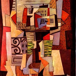 《面向街道的窗户》毕加索高清