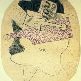 《吉他》毕加索高清作品