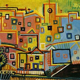 《房屋》毕加索作品欣赏