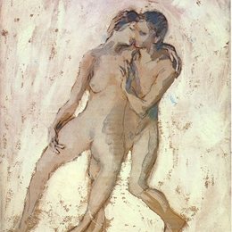 《两个裸女》毕加索高清艺术作品