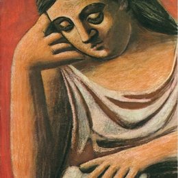 《读书的女子》毕加索艺术高清