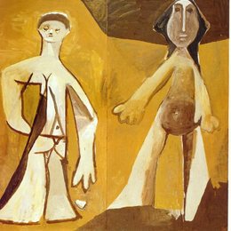 《男人和女人》毕加索高清艺术作品