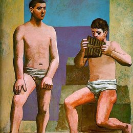 《排箫》毕加索高清作品