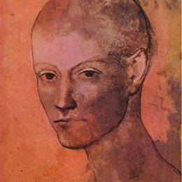 《年轻人头像》毕加索高清作品