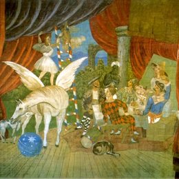 《芭蕾舞剧&ldquo;游行&rdquo;》毕加索作品欣赏高清