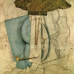 《吸烟的学生》毕加索作品高清