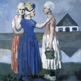 《三位荷兰女子》毕加索欣赏高清