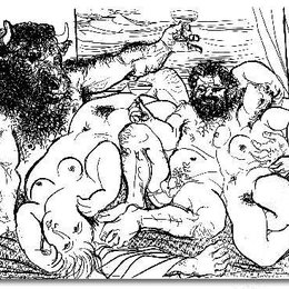 《弥诺陶洛斯（牛头怪）》毕加索高清作品