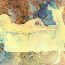 《两位女同志》毕加索高清