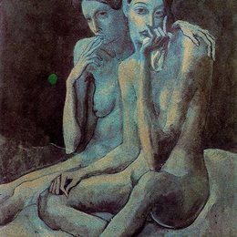 《两位女同志》毕加索高清作品