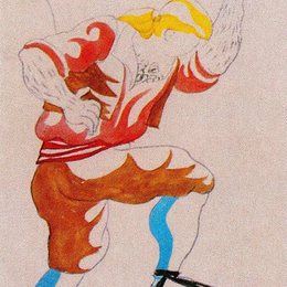 《为芭蕾舞剧&ldquo;三角帽&rdquo;设计的服装》毕加索高清欣赏