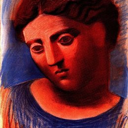 《女子头像》毕加索作品欣赏