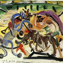 《斗牛》毕加索作品欣赏高清