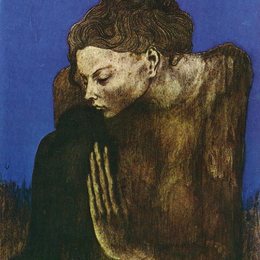 《女子和乌鸦》毕加索高清