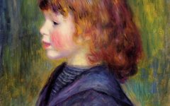 《穿水手服的彼埃尔·雷诺阿(Renoir)》雷诺阿(Renoir)艺术作品高清