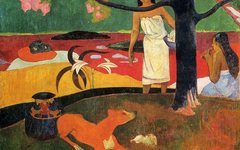 《大溪地田园（大溪地的牧歌）》高更(Paul Gauguin)高清作品