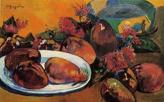 《静物和芒果》高更(Paul Gauguin)高清