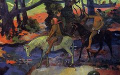 《逃离》高更(Paul Gauguin)作品欣赏高清