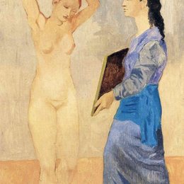 《梳妆》毕加索作品高清